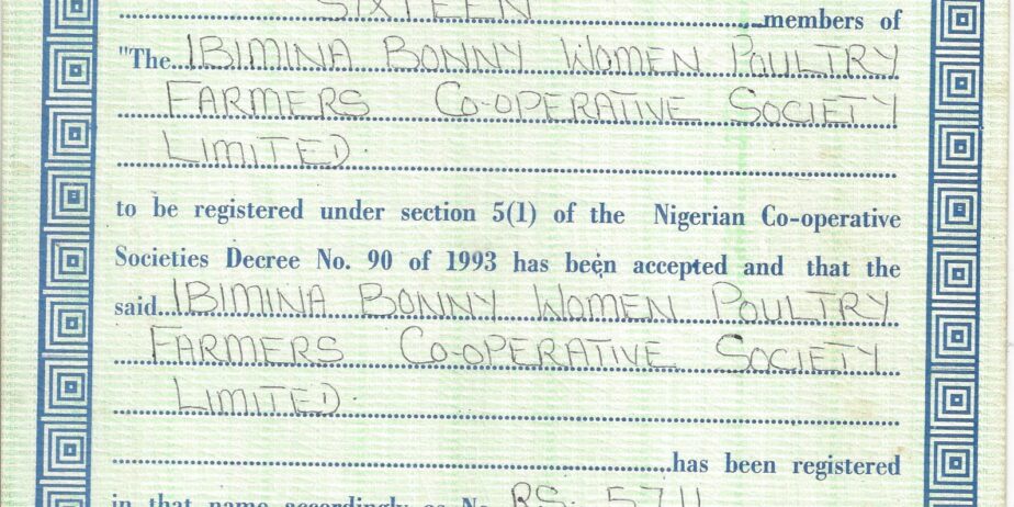 IBIMINA BONNY WOMEN POULTRY FARM VO-OPERATIVE SOCIETY